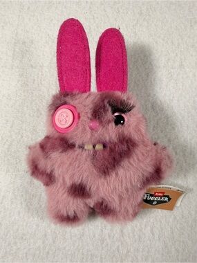 ZURU Fuggler Pink Plush Bunny Toy - Fluffy Pink Character